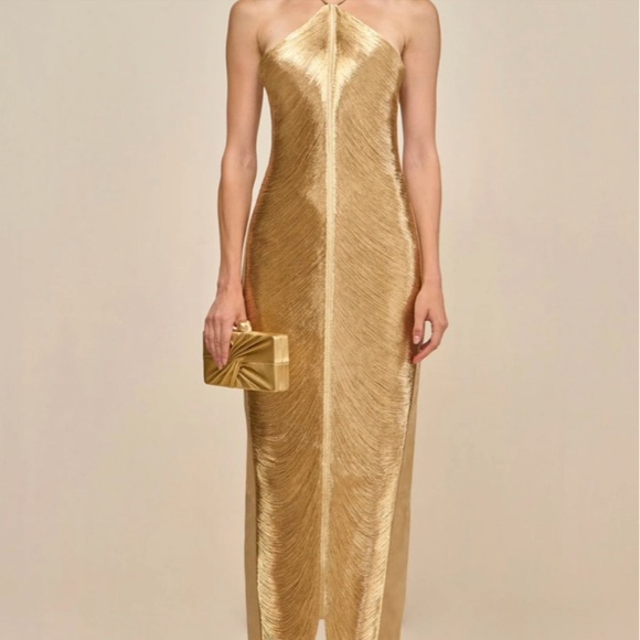 cult gaia Dresses & Skirts - Cult Gaia Gold Renata Dress